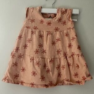 Little co by Lauren Conrad sleeveless orange pink floral dress size 12 months
